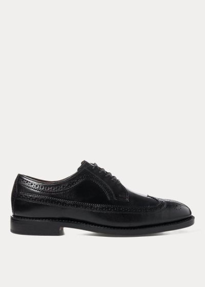 Men's Polo Ralph Lauren Brenton Leather Wingtip Shoes | 381279MZH